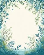 Serene Greenery Water Vista Rug