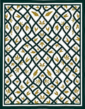 Lattice Vine Leaf Pattern Rug