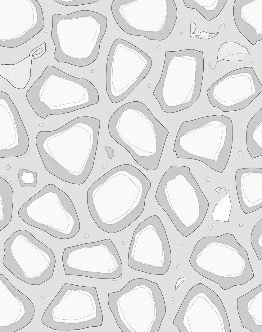 Abstract Stone Pattern Rough Design Rug