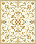 Classic Floral Vine Cream Rug