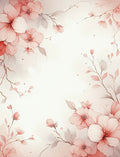Delicate Blossom Branches Patterned Rug