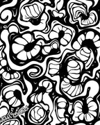 Abstract Organic Swirl Pattern Rug