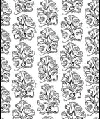 Abstract Floral Swirl Pattern Rug