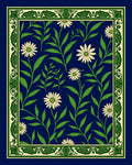 Art Nouveau Floral Vine Pattern Rug