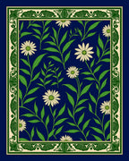Art Nouveau Floral Vine Pattern Rug