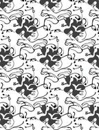 Abstract Swirl Organic Pattern Rug