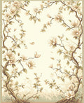 Vintage Floral Tree Branches Rug