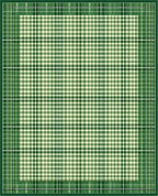 Classic Green Tartan Checkered Design Rug