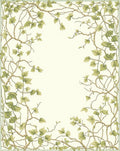 Vine Botanical Pattern Rug
