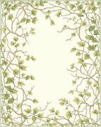 Vine Botanical Pattern Rug