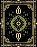 Emerald Floral Mandala Art Rug
