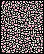 Floral Whimsical Pink Cream Pattern Rug