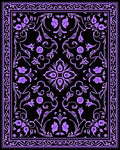 Ornate Floral Swirls Pattern Rug