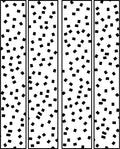 Scattered Black Square Pattern Liner Rug