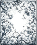 Classic Floral Scrollwork Art Nouveau Rug