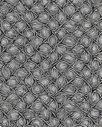 Abstract Black White Organic Pattern Rug