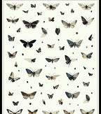 Vintage Butterfly Print Tapestry Rug