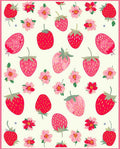 Strawberry Cherry Blossom Pattern Rug