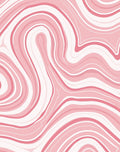 Pink Swirl Modern Abstract Pattern Rug