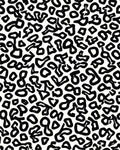 Abstract Black White Blob Pattern Rug