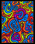 Groovy Abstract Swirls Pattern Rug