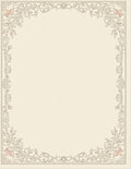 Elegant Floral Frame Design Rug