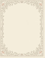 Elegant Floral Frame Design Rug