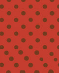 Classic Red Brown Polka Dot Pattern Rug