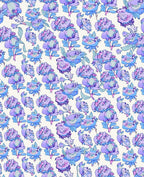 Pastel Floral Patterned Artistic Rug