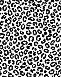 Bold Black White Animal Print Rug