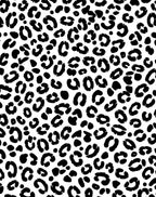 Bold Black White Animal Print Rug