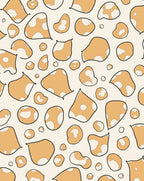 Playful Abstract Blob Pattern Rug