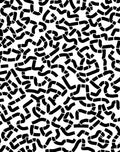 Abstract Black Tube Maze Pattern Rug