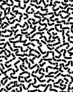 Abstract Black Tube Maze Pattern Rug