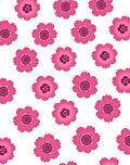 Bold Pink Floral Pattern Rug