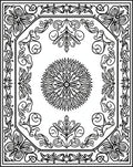 Vintage Floral Mandala Garden Design Rug