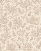 Botanical Line Art Branches Pattern Rug