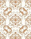 Ornate Floral Damask Pattern Rug
