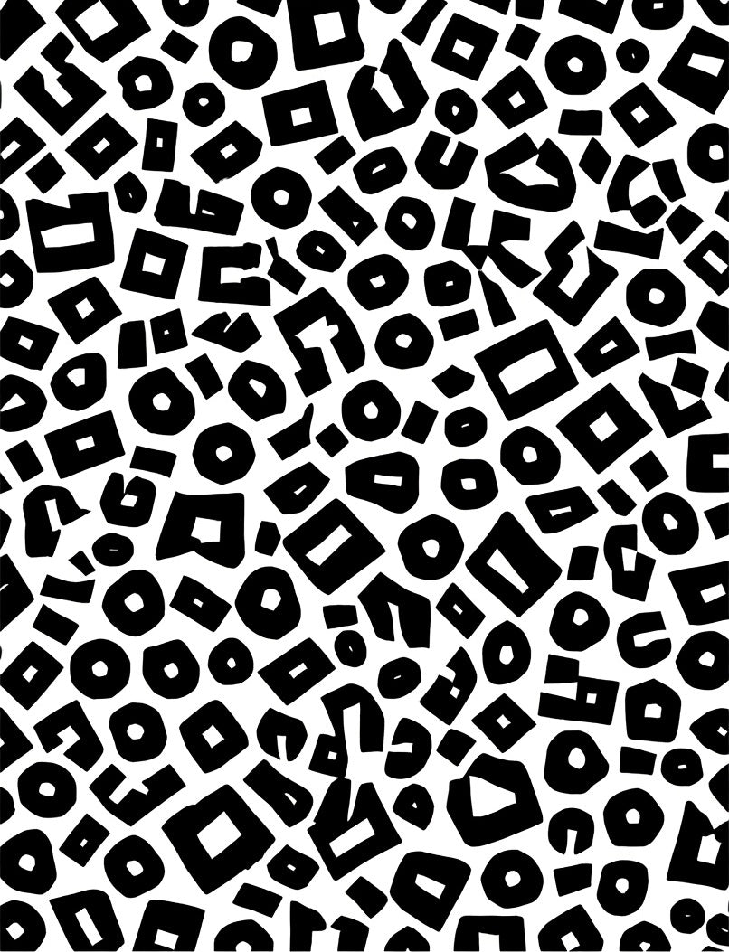 Abstract Shapes Textured Graphic Rug