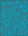 Abstract Botanical Floral Outline Rug