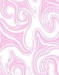 Soft Pink Swirl Pattern Design Rug