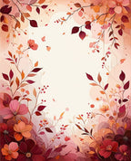 Floral Branches With Romantic Hues Rug