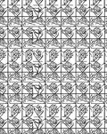 Abstract Geometric Line Art Rug