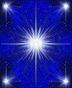 Midnight Starburst Patterned Design Rug