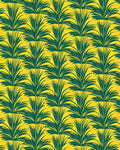 Emerald Green Fan Leaf Tropics Rug
