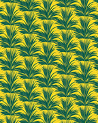 Emerald Green Fan Leaf Tropics Rug