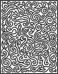 Abstract Swirl Art Decorative Rug