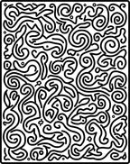 Abstract Swirl Art Decorative Rug