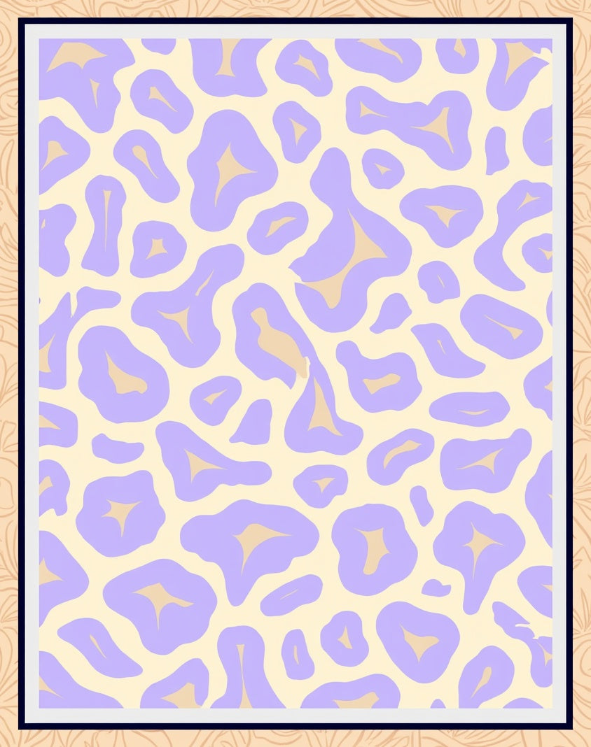 Pastel Leopard Spot Pattern Rug