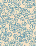 Elegant Blue Swirl Cloud Pattern Rug